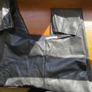 A&F Vegan Leather Leggings